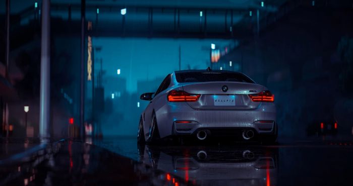 BMW M4 - обложка для статьи подборка немецкой музыки. Author: Kipish_fön